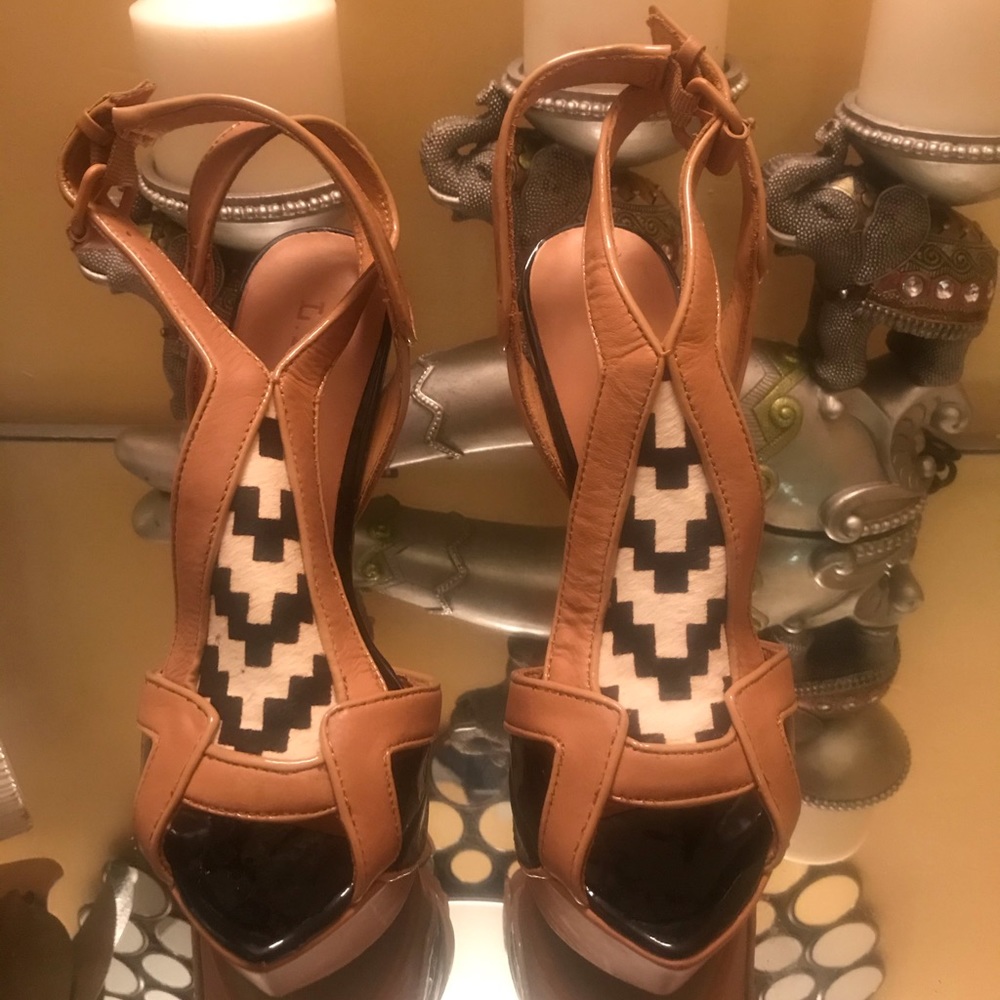 L.A.M.B. Platform heels.